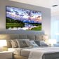Grand Teton National Park Oxbow Bend Mountain River Forest Scenery Wall Art canvas office home room framed 120x60cm