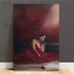 Red Drees with Girl Photograph Print 100% Australian Made 40x60cm Stretched Canvas Ready to Hang