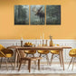 3pcs Deer in the Wild Animal Nature Forest Metal Print Ready to Hang Art