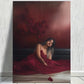 Red Drees with Girl Photograph Print 100% Australian Made 40x60cm Stretched Canvas Ready to Hang