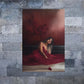 Red Drees with Girl Photograph Print 100% Australian Made 40x60cm Stretched Canvas Ready to Hang