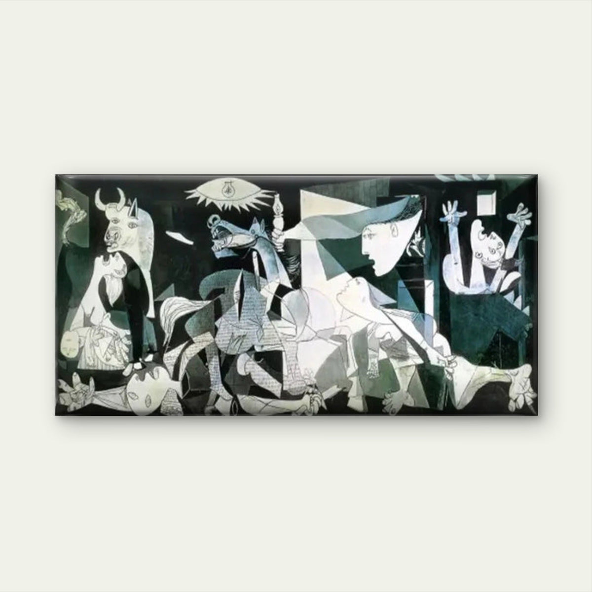 Pablo Picasso Guernica wall canvas office home room framed 120x60cm