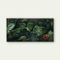 Dark Green Monstera Jungle Wall Art Canvas Office Home Room Framed 120x60cm
