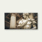 Greek Roman God Statue Male Body Wall Art Canvas Office Home Framed 80x45cm