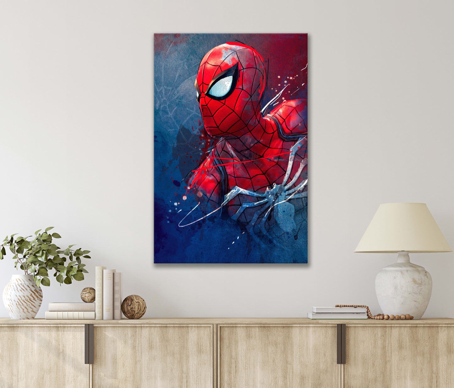 Art Of The Web Slinger Print 100% Australian Made 40x60cm Stretched Canvas Ready to Hang