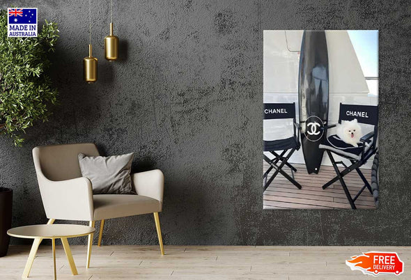 Surf Board & Chairs Fashion Print 100% Australian Made Stretched Canvas Ready to Hang - FS - 130