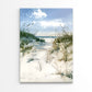 Neutral Sandy Beach Path with Grass Print 100% Australian Made 40x60cm Stretched Canvas Ready to Hang