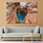 Hamersley Gorge Water Area Karijini National Park Print 100% Australian Made Stretched Canvas Ready to Hang - AU-107