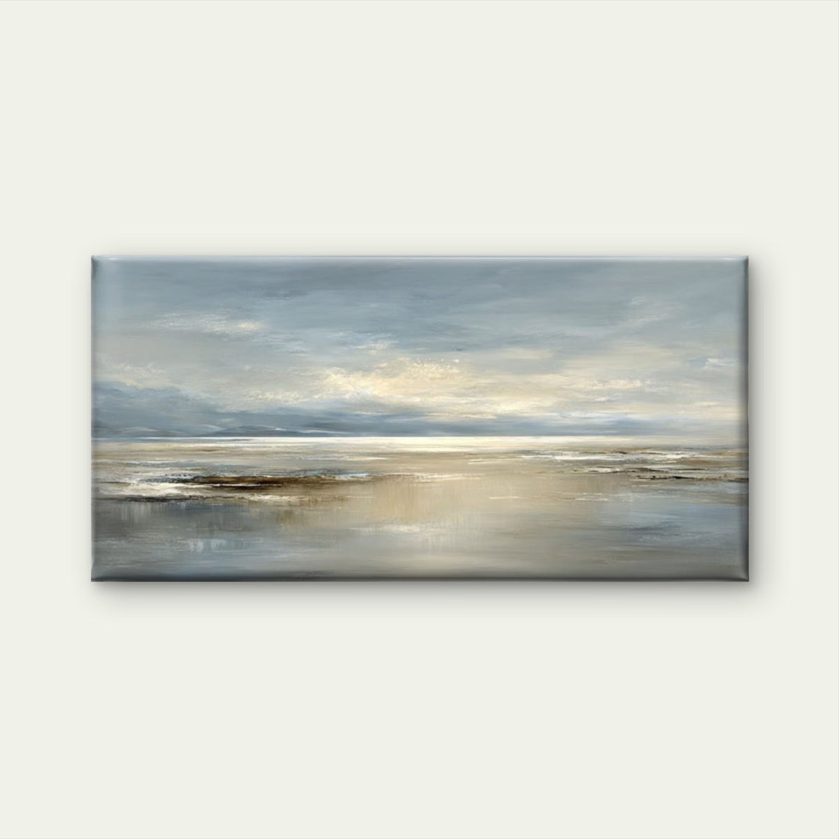 Abstract Seascape Painting Wall Art Canvas Office Home Room Framed 120x60cm