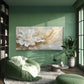 Elegant White Flower Wall Art Canvas Office Home Room Framed 120x60cm