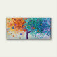 Multicolor Tree & Butterfly Wall Art Canvas Office Home Room Framed 80x45cm