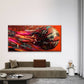 Abstract Basketball Explosion Wall Art Canvas Office Home Room Framed 120x60cm