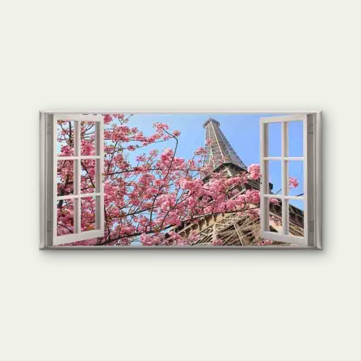 Paris Eiffel Tower Wall Art Canvas Office Home Room Framed 80x45cm