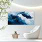 Dark Fiery Lava Flow Wall Art Canvas Office Home Room Framed 120x60cm