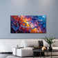 Abstract With Broken Glass Wall Art Canvas Office Home Room Framed 120x60cm
