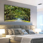 Green Oak Forest Big Trees Blue Sky Wall Art canvas office home room framed 120x60cm