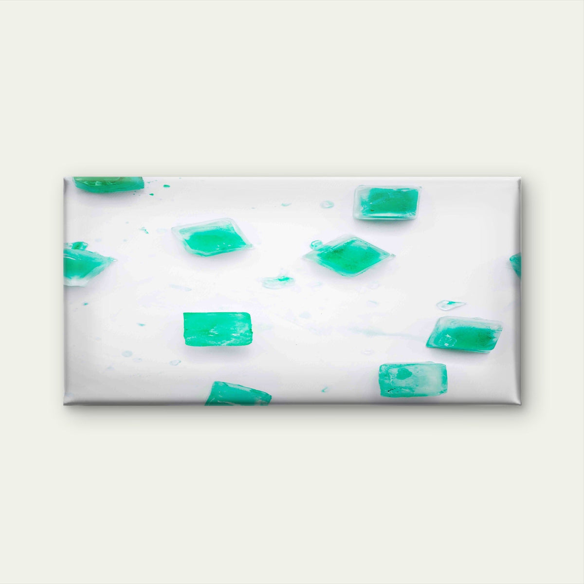 Flavored Ice Cubes Wall Art Canvas Office Home Room Framed 80x45cm