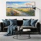 Blue Sky & Mountain Ranges wall canvas office home room framed 120x60cm