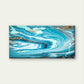 Blue & Golden Marble Wall Art Canvas Office Home Room Framed 120x60cm