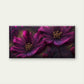 Purple & Golden Cosmos Flowers Wall Art Canvas Office Home Room Framed 80x45cm