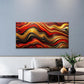 Surreal Geometric Shapes Desert Wall Art Canvas Office Home Room Framed 120x60cm