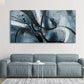 Black And White Graffiti Lines Wall Art canvas office home room framed 120x60cm