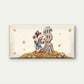 Golden Money Duck Sketch Wall Art Canvas Office Home Room Framed 120x60cm