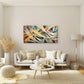 Featuring Geometric Shapes Wall Art Canvas Office Home Room Framed 80x45cm