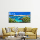 Otranto Town In Puglia Wall Art Canvas Office Home Room Framed 120x60cm
