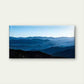 Blue Mountain Landscape Scenery Wall Art Canvas Office Home Room Framed 80x45cm