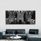 Monochrome Stripes Zebra Wall Art Canvas Office Home Room Framed 120x60cm