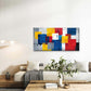 Colorful Geometric Abstract Wall Art Canvas Office Home Room Framed 120x60cm