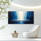 Blue Tones Abstract Perfect Wall Art Canvas Office Home Room Framed 120x60cm