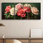 3pcs Vibrant Pink & White Roses Metal Print Ready to Hang Art