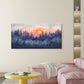 Misty Forest at Sunset Wall Art Canvas Office Home Room Framed 120x60cm