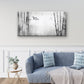 Minimalist Grey Misty Bamboo Branch Wall Art Canvas Office Home Framed 120x60cm