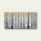 Abstract Winter Forest Wall Art Canvas Office Home Room Framed 80x45cm