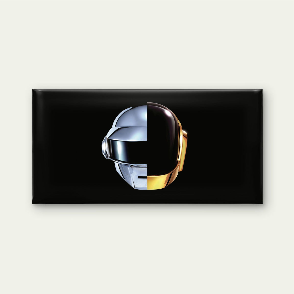 Daft Punk Split Helmets Wall Art Canvas Office Home Room Framed 80x45cm