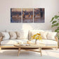 3pcs Watercolor Deer Stunning Painting Metal Print Ready to Hang Art
