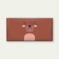 Minimalist Brown Bear Face Wall Art Canvas Office Home Room Framed 120x60cm