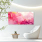 Pink Horizons Gilded Flow Wall Art Canvas Office Home Room Framed 120x60cm