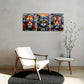 3pcs Vibrant Graffiti Animals with Headphones, Lions & Tigers Metal Print Ready to Hang Art