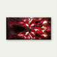 Red Glass Mosaic Kaleidoscope Wall Art Canvas Office Home Room Framed 120x60cm