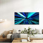 Abstract With Straight Lines Wall Art Canvas Office Home Room Framed 80x45cm