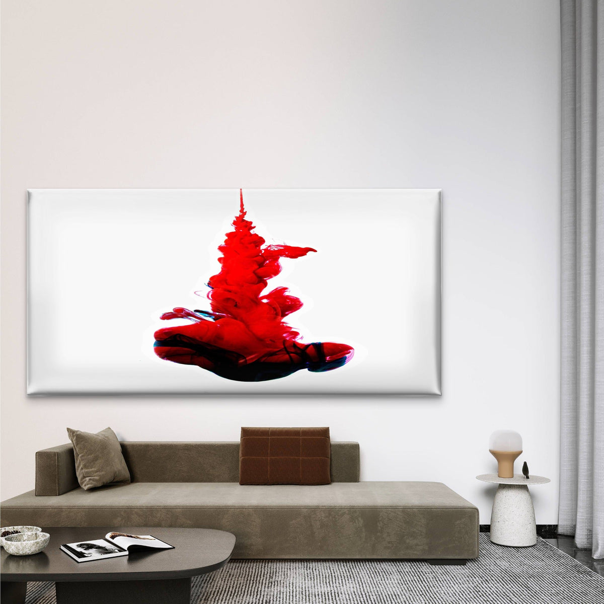 Paint In Water Color Liquid Wall Art Canvas Office Home Room Framed 80x45cm