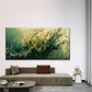 Abstract Green Gold Swirling Wall Art Canvas Office Home Room Framed 120x60cm