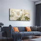 White Calla Lily Green Leaves Wall Art Canvas Office Home Room Framed 120x60cm