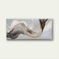 Abstract Metallic Wave Wall Art Canvas Office Home Room Framed 120x60cm