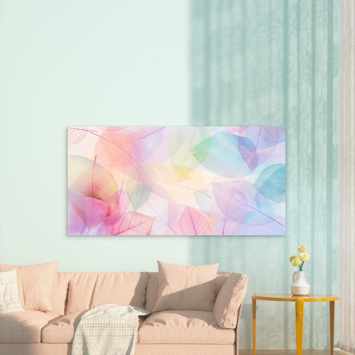 Radiant Petals Gilded Veins Wall Art Canvas Office Home Room Framed 120x60cm