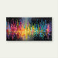 Abstract Cityscape Reflections Wall Art Canvas Office Home Room Framed 120x60cm